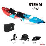 Kajak Pompowany Aqua Marina Steam 13´6" (412cm) ST-412 w sklepie internetowym ElenSPORT.pl - Internetowy Sklep Sportowy