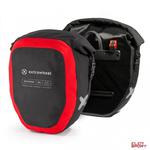 Sakwy Rowerowe Extrawheel Wayfarer Premium 50L Black/Red w sklepie internetowym ElenSPORT.pl - Internetowy Sklep Sportowy