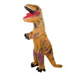 Kostium strój karnawałowy przebranie dmuchany dinozaur T-REX Gigant brązowy 1.5-1.9m w sklepie internetowym okazje24.eu