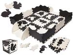 Puzzle piankowe mata kojec dla dzieci 25 elementów czarno-białe w sklepie internetowym okazje24.eu