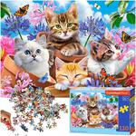 CASTORLAND Puzzle układanka 120 elementów Kittens with Flowers - Koty w kwiatach 6+ w sklepie internetowym okazje24.eu