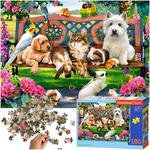 CASTORLAND Puzzle układanka 180 elementów Pets in the Park - Zwierzęta w parku 7+ w sklepie internetowym okazje24.eu