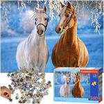 CASTORLAND Puzzle układanka 260 elementów The winter Horses - Zimowe konie 8+ w sklepie internetowym okazje24.eu