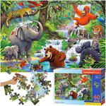 CASTORLAND Puzzle 40 układanka elementów Maxi Jungle Animals - Zwierzęta z Dżungli 4+ w sklepie internetowym okazje24.eu