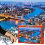 CASTORLAND Puzzle układanka 1000 elementów Aerial View of London - Widok z lotu ptaka na Londyn 68x47cm w sklepie internetowym okazje24.eu