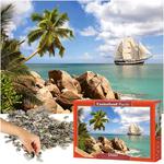 CASTORLAND Puzzle układanka 1500 elementów Sailing in Paradise - Żeglowanie w raju 68x47cm w sklepie internetowym okazje24.eu