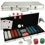 Poker zestaw do gry w walizce 500 żetonów 2 talie kart w sklepie internetowym okazje24.eu