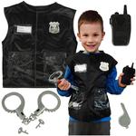 Kostium strój karnawałowy przebranie policjant zestaw 3-8 lat w sklepie internetowym okazje24.eu