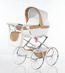 Wózek lalkowy - Princess White-Gold - Chrom w sklepie internetowym store.kajtex.com