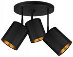Lampa sufitowa plafon TUBA LOFT BLACK abażury czarne 1121 w sklepie internetowym Lampkar