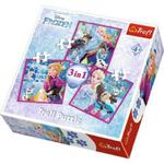 Puzzle 3w1 - Zimowa magia - Frozen w sklepie internetowym MojeKlocki24.pl 