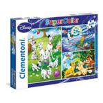 Puzzle 3w1 - 3x48 el. Disney Classic SuperColor w sklepie internetowym MojeKlocki24.pl 