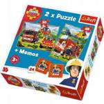 Puzzle 2w1 + Memory Strażak Sam w sklepie internetowym MojeKlocki24.pl 