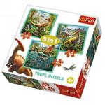 Puzzle 3w1 - Niezwykły świat dinozaurów w sklepie internetowym MojeKlocki24.pl 