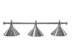 Lampa bilardowa Elegance 3 klosze srebrne w sklepie internetowym TopSlim