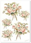 Papier do decoupage Sweet Rose IS 069 Bukiety stylowe róż różowych w sklepie internetowym Serwetnik.pl