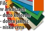 Filc arkusz DECORA pomarańczowy 20x30 w sklepie internetowym Serwetnik.pl