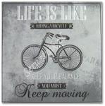 Serwetka do decoupage 3108 Keep moving - z rowerem w temacie - grey AMB w sklepie internetowym Serwetnik.pl