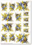 Papier ryżowy do decoupage Aquita AD0118 Kwiatowa sonatina na dwa kolory w sklepie internetowym Serwetnik.pl