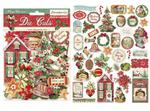 Dekory tekturowe Stamperia Die Cut DFLDC14 CLASSIC CHRISTMAS zestaw 43 elementy w sklepie internetowym Serwetnik.pl