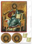 Papier ryżowy do decoupage Aquita AD0632 Ikona Christ Pantocrator w sklepie internetowym Serwetnik.pl