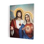 Obraz na płótnie Serce Jezusa i Serce Maryi w sklepie internetowym Upominki Religijne.pl