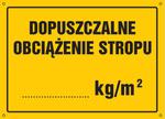 Dopuszczalne obciążenie stropu ......... kg/m² w sklepie internetowym Sklep-ppoz.pl