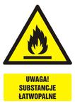 Znak: Uwaga! Substancje łatwopalne w sklepie internetowym Sklep-ppoz.pl