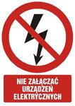 Znak: Nie załączać urządzeń elektrycznych w sklepie internetowym Sklep-ppoz.pl