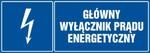 Tablica: Główny wyłącznik energetyczny prądu w sklepie internetowym Sklep-ppoz.pl