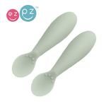 EZPZ Silikonowa ÃÂyÃÂ¼eczka Tiny Spoon 2 szt. pastelowa zieleÃÂ w sklepie internetowym PureGreen.pl