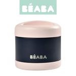 Beaba Pojemnik - termos obiadowy ze stali nierdzewnej z hermetycznym zamkniÃÂciem duÃÂ¼y 500 ml light pink/night blue w sklepie internetowym PureGreen.pl