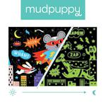 Mudpuppy Puzzle ÃÂwiecÃÂce w ciemnoÃÂci Superbohaterowie 100 elementÃÂ³w 5+ w sklepie internetowym PureGreen.pl