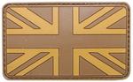 Naszywka Gumowa 3D - Union Jack DESERT, 8x5cm w sklepie internetowym Vest.pl