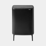 Kosz Bo Touch Bin Hi 2 x 30 l, 2 komory, czarny - Brabantia w sklepie internetowym markowetekstylia.pl